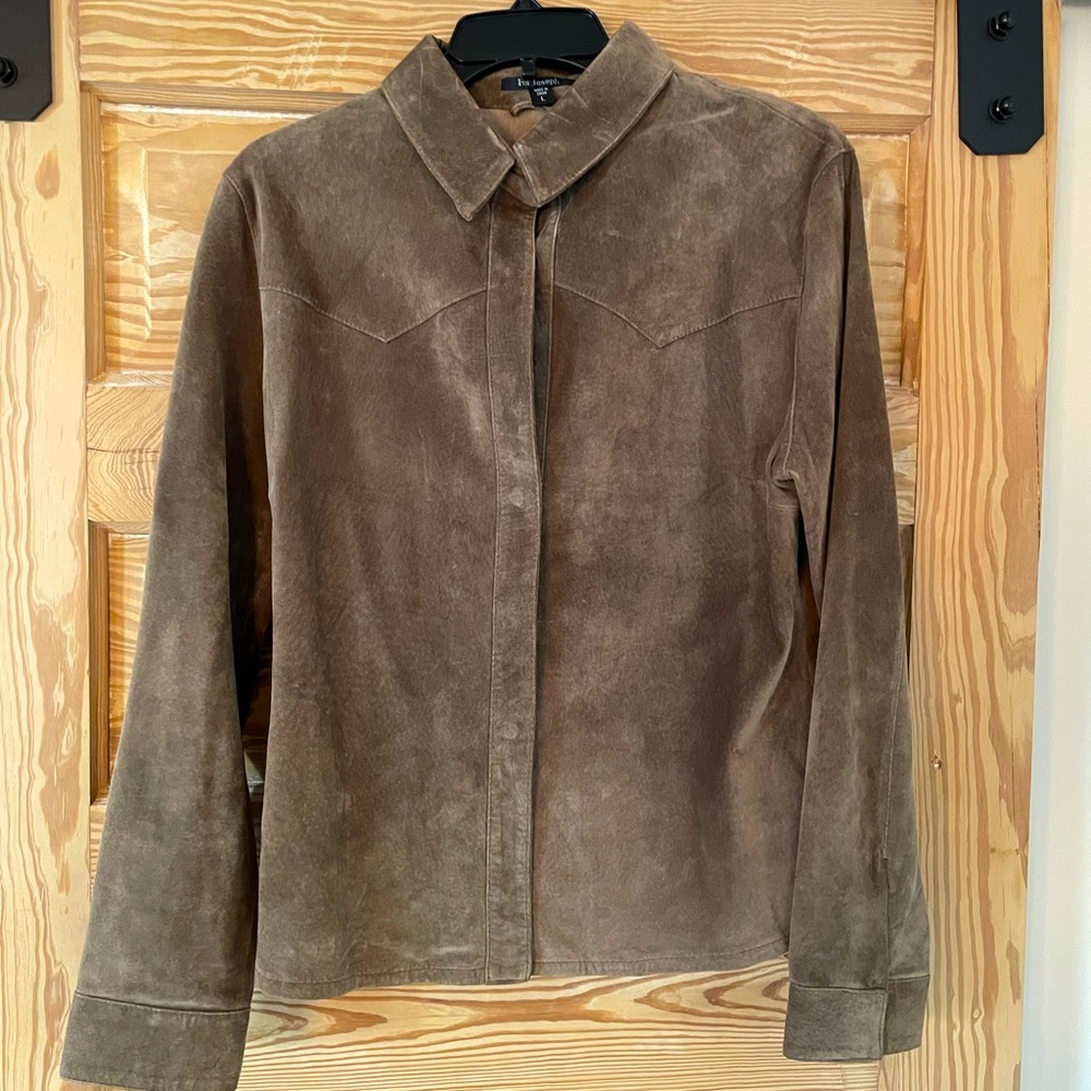 Suede Shacket - image 1